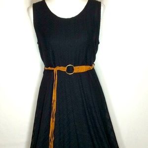 Knit Maxi Dres w/Suede-Like Belt